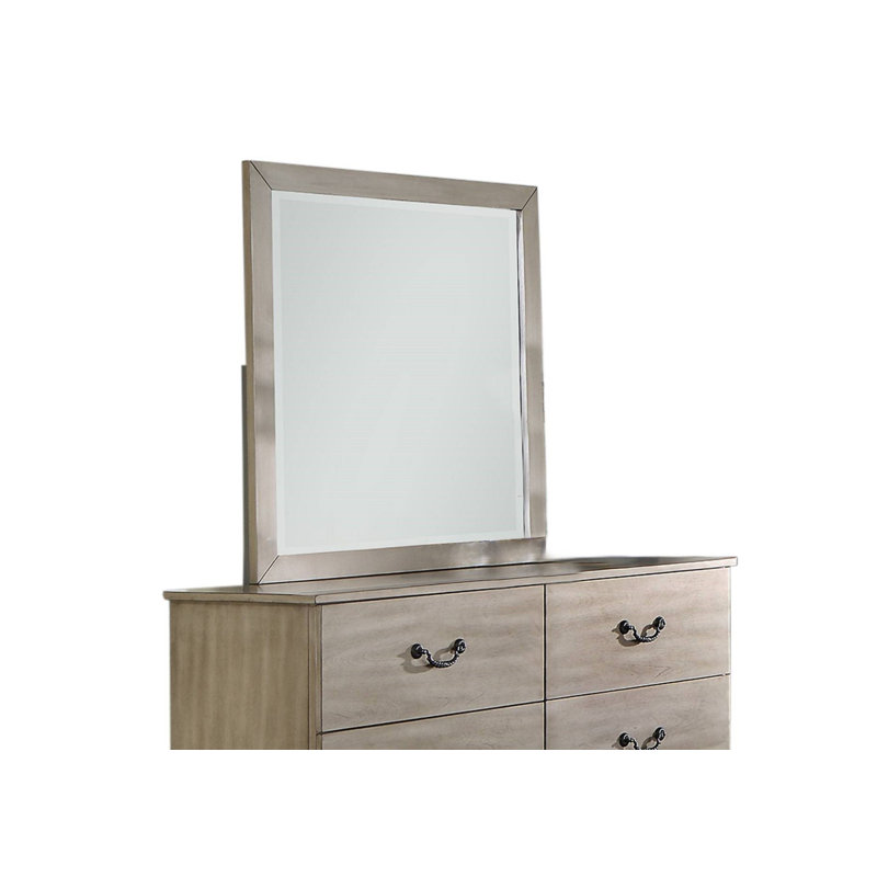 Miroir de commode Emmamae, Argent antique