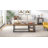 47" Adjustable Shelf Modern Coffee Table, Brown-1523920142