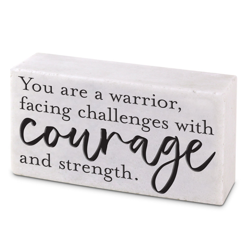 Plaque de bloc «A Warrior Faceing»