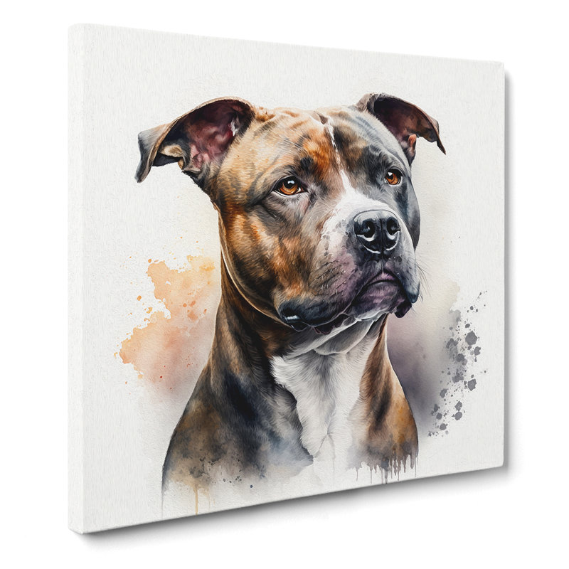 Staffordshire Bull Terrier - Wrapped Canvas