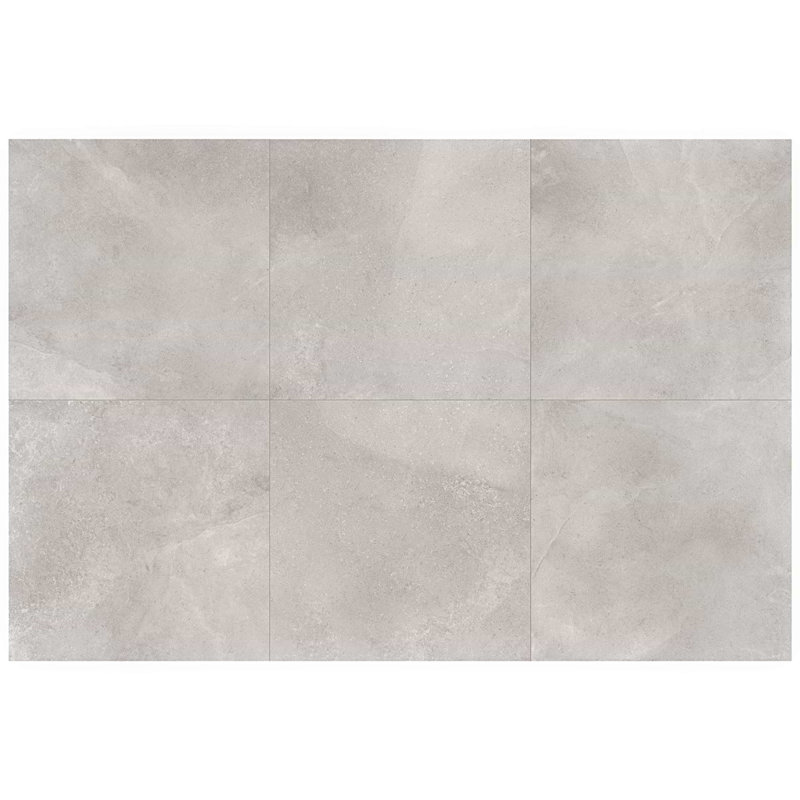 New Rock 48x48 Matte Porcelain Tile, Fumo Light Gray