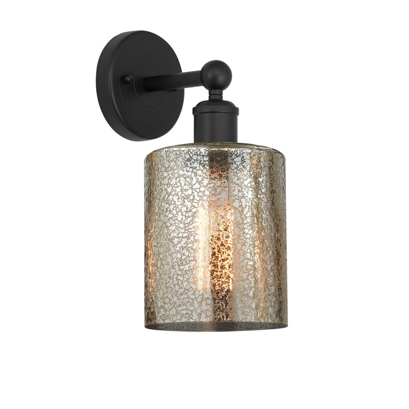Chilchinbito Armed Sconce, Matte Black, Mercury