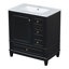 Meuble-lavabo 30 po avec lavabo, une porte avec tablette et trois tiroirs, porte à fermeture en douceur-1581677702