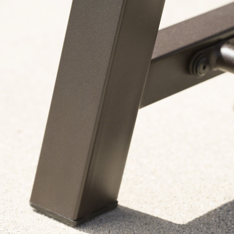 Testwuide Iron Outdoor Bench, Natural