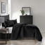 Ensemble de courtepointe surdimensionnée en velours noir Pointehaven-117339463-117339462