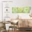Motif de tuiles ornementales vertes, ensemble de 3 pièces sur toile par Lulu-93061408