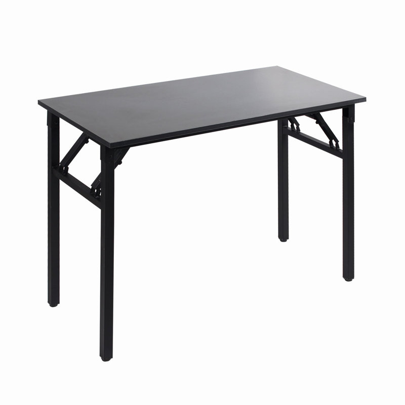 Portable Folding Desk, Black, 75cm H x 100cm W x 50cm D, Black