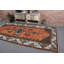 Grand tapis turc en laine Anatolian rétro orange vif idéal pour la salle à manger et un cadeau parfait pour elle
