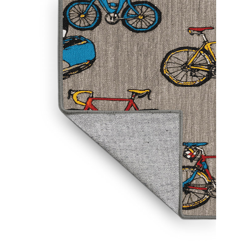  Tapis lavable pour vélo, Rectangle 7 pi x 9 pi