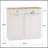 Versatile And Stylish Kitchen Trash Cabinet With Multiple Compartments