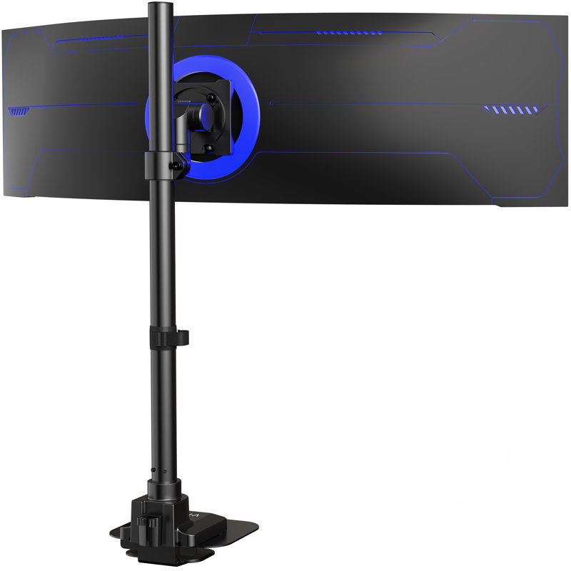 Support pour écran de bureau haut unique VIVO Ultrawide, pour écrans d'ordinateur jusqu'à 57 po