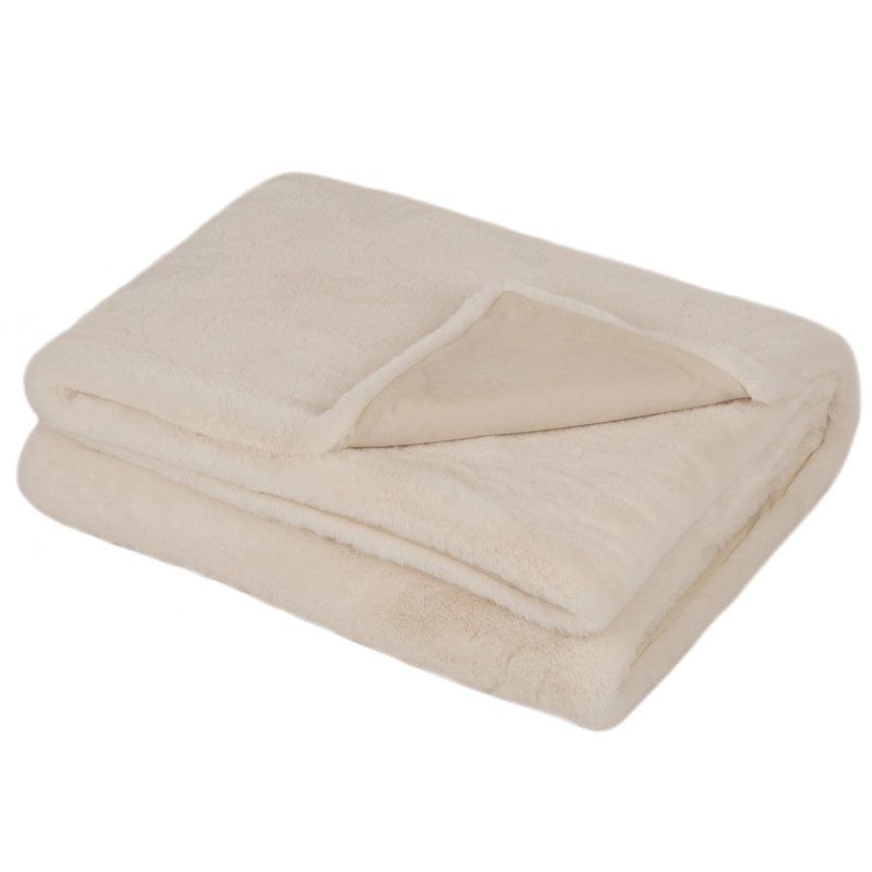 Modern Throw Blanket Throw Blanket, Coconut Milk