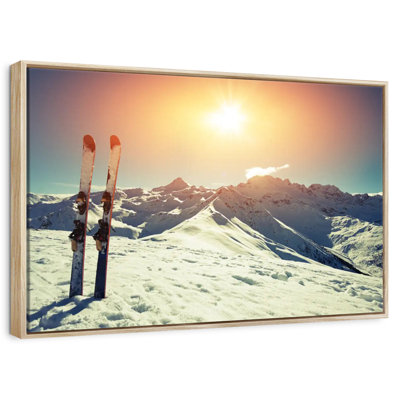 Skis In Snow