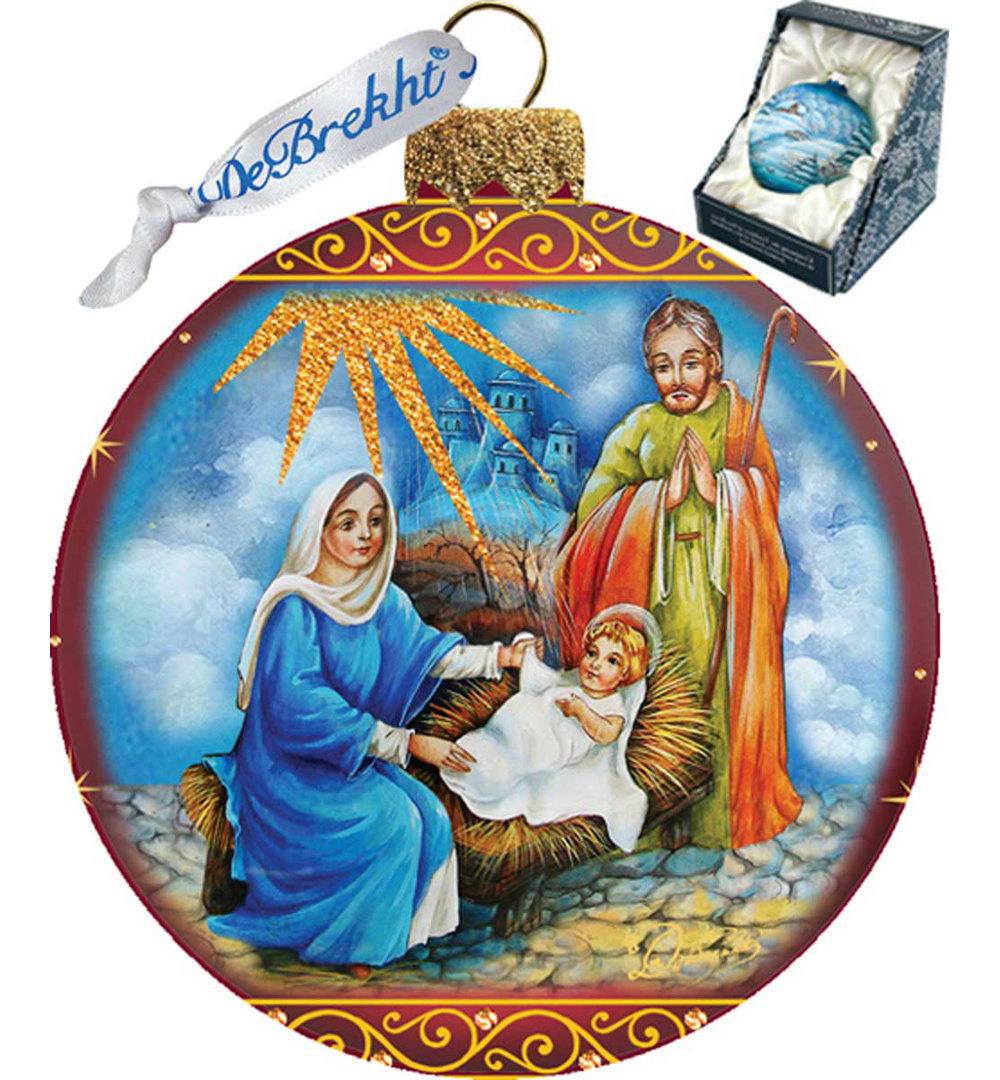 3.5'' Handmade Glass Hanging Figurine Ornament The Holiday Aisle®