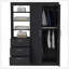 Armoire Rumanu, chambre à coucher, noir-448618566
