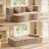 Polyester taupe chaud