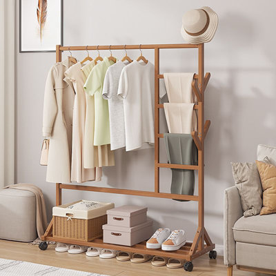 108cm Rolling Clothing Rack
