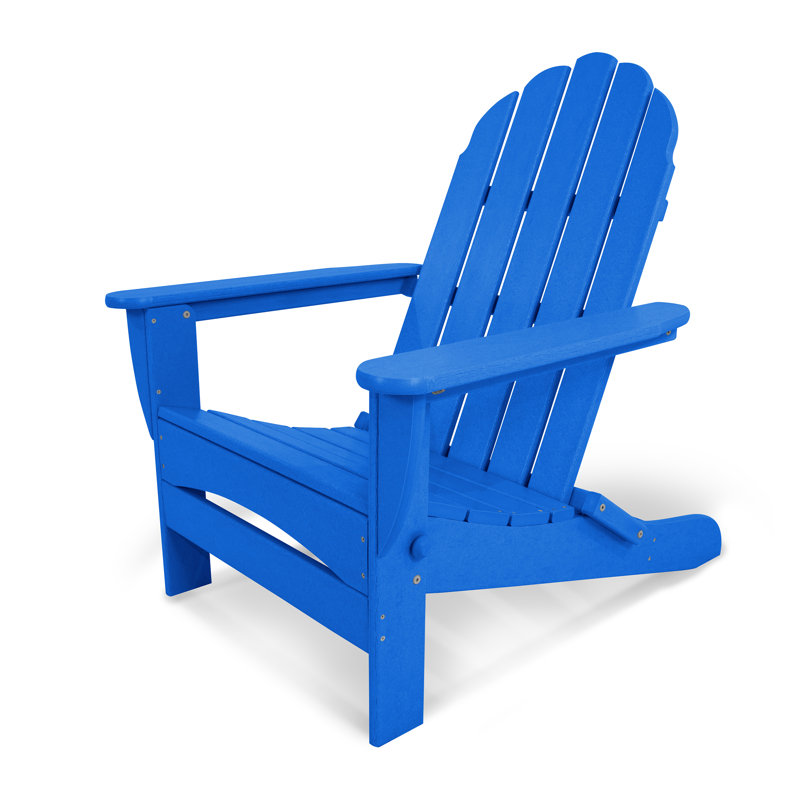 Fauteuil Adirondack POLYWOOD surdimensionné classique POLYWOOD, Bleu pacifique