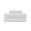 Ensemble de draps et de draps en microfibre infroissable, très grand, blanc