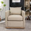 Fauteuil pivotant en cuir véritable Azib-88419620