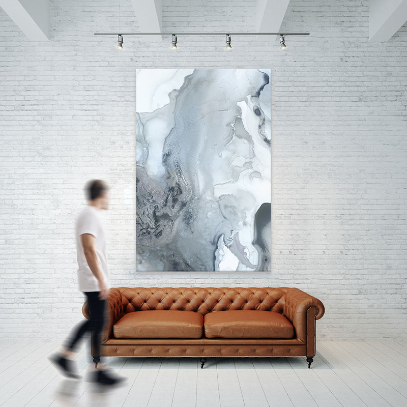 Mint Bubbles III Indigo version-sans cadre, reproduction d’art sur toile