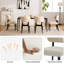 2 ensembles de chaises de salle à manger en bois modernes, de chaises d'appoint de cuisine robustes et confortables, idéales pour les cuisines, les cafés et les bureaux.