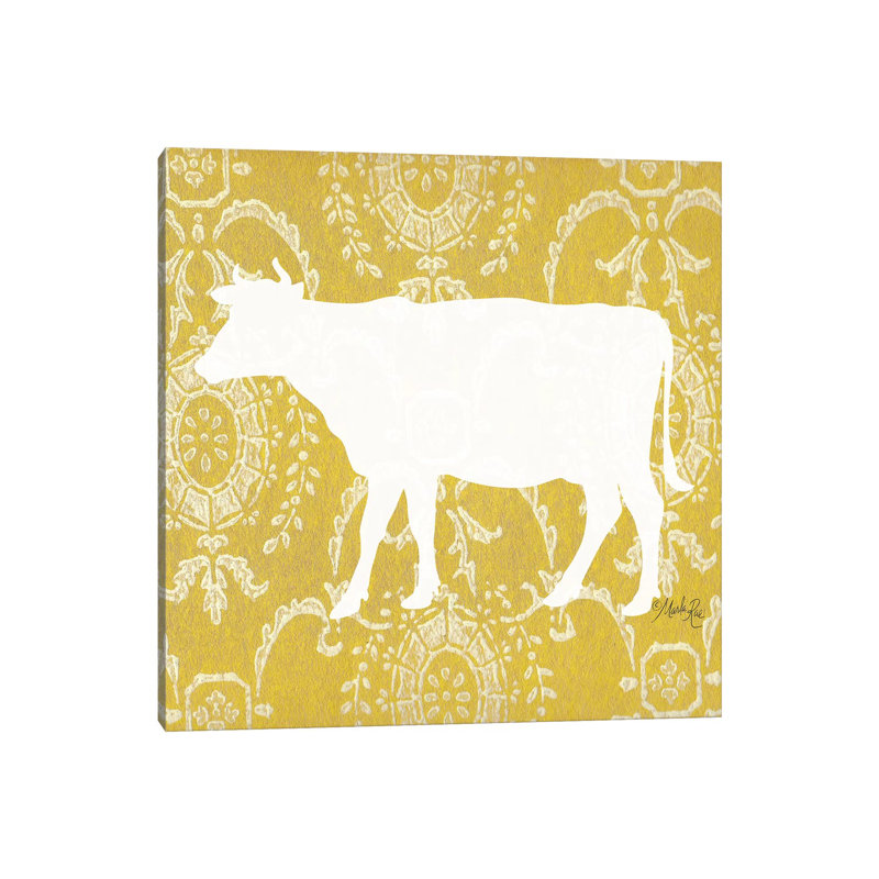 Cow Silhouette by Marla Rae - Wrapped Canvas Print, 45.72 cm H x 45.72 cm W x 3.175 cm D