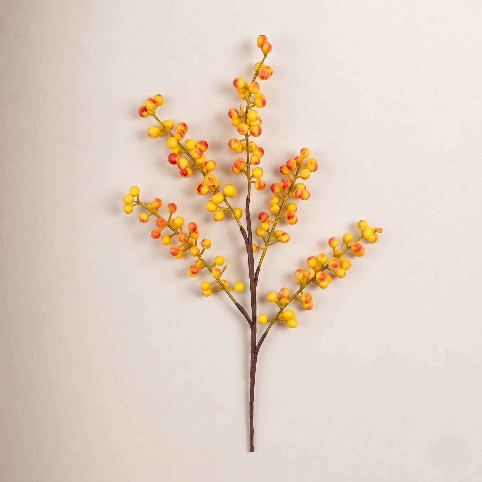 16" Fall Sprays Berry Branches, Peach