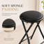 Upholstered Bar Stool with Steel Frame-1948068318