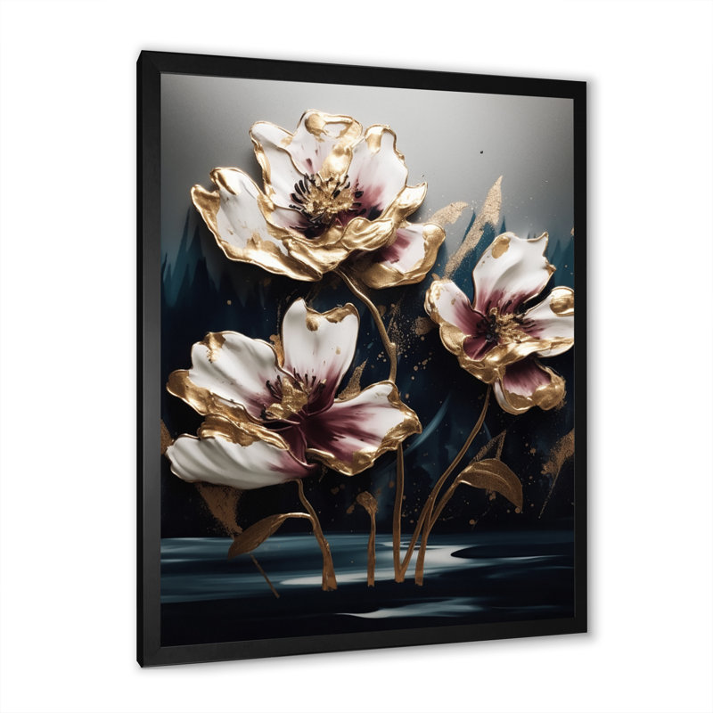 Tapisserie mauve violette III - reproduction, Cadre photo noir, H 20 po x l 12 po x P 1 po