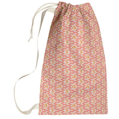 Sac à linge à poissons vagues koi