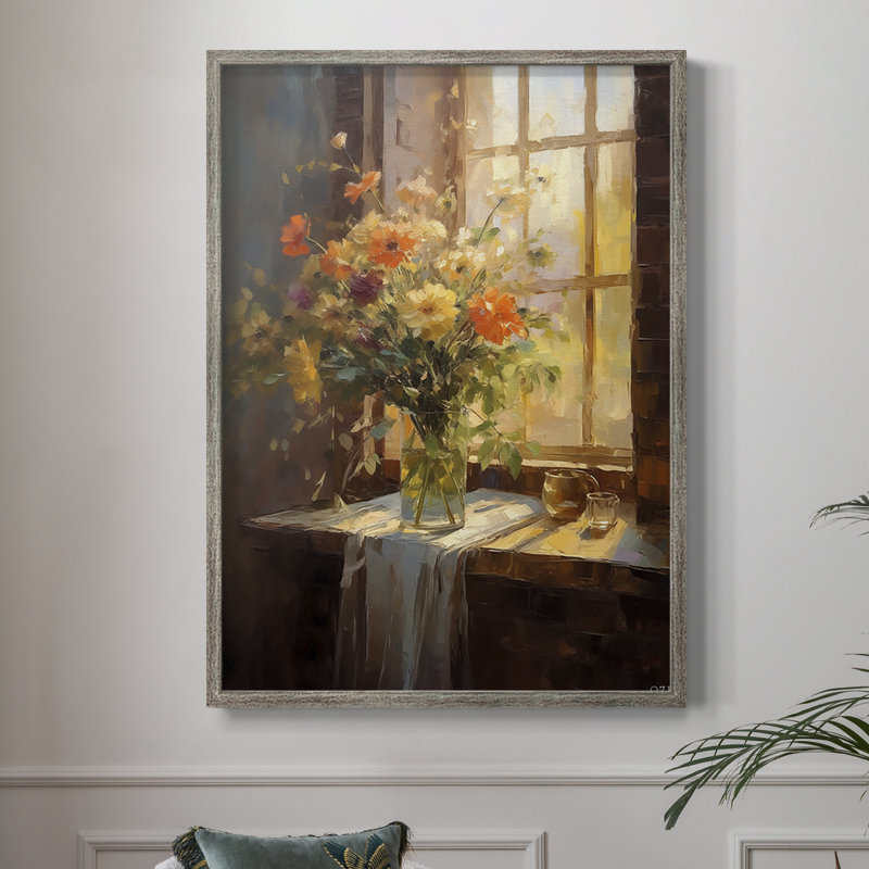 Reproduction encadrée FLORAL Series DCCLxxix - bois massif, H 11 po x l 9 po