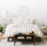  Ensemble de housse de couette moderne et contemporaine en microfibre blanche et noire