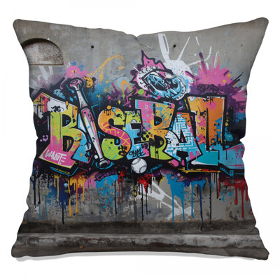Coussins Graffiti Baseball Bat Street