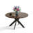 45.28" W Round  Solid Wood Base Dining Table