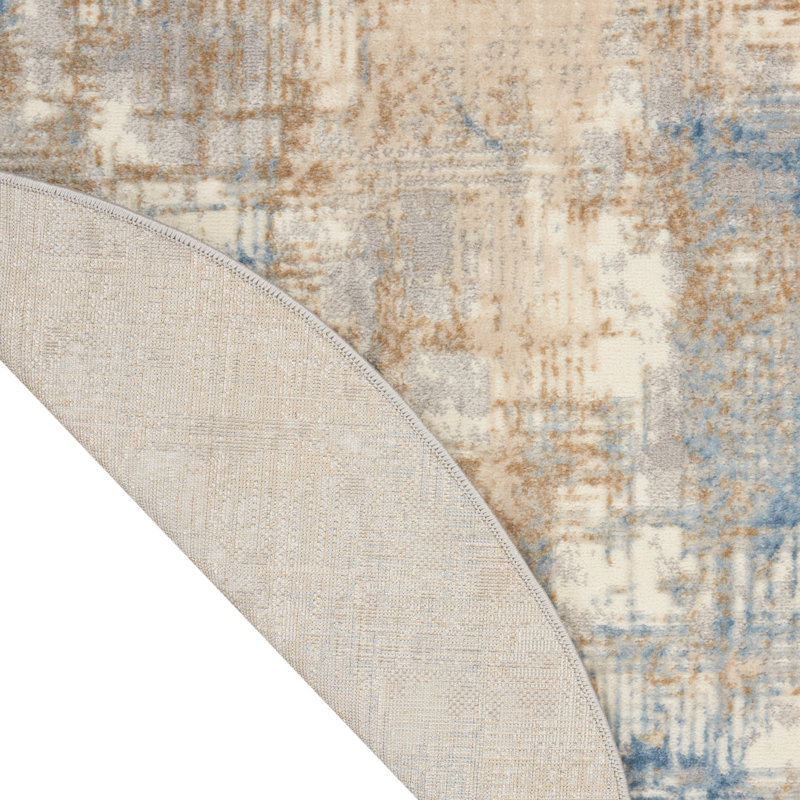 Southwestern Indoor / Outdoor Rug, Round 4'