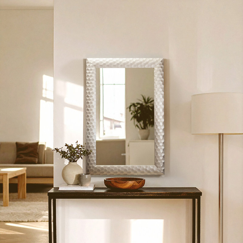 Ludlow Metal Rectangle Mirror, Silver