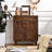 Ewyn Modern Organic Accent Cabinet with Leaf Carved Doors and Drawer