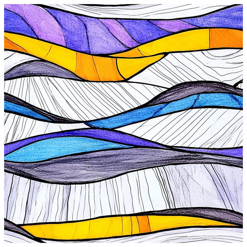 Housse de couette abstraite Modern Bedding Art, Grand lit