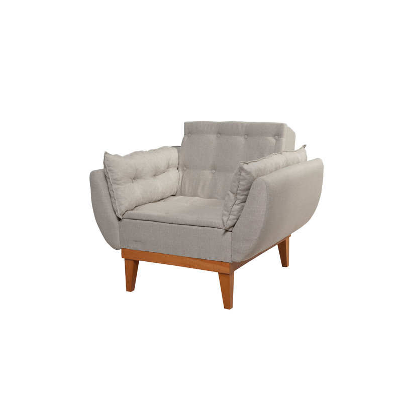 Aucoin 2 - Piece Living Room Set, Cream 100% Linen