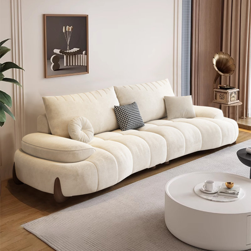 Creamy white Polyester Modular Sofa