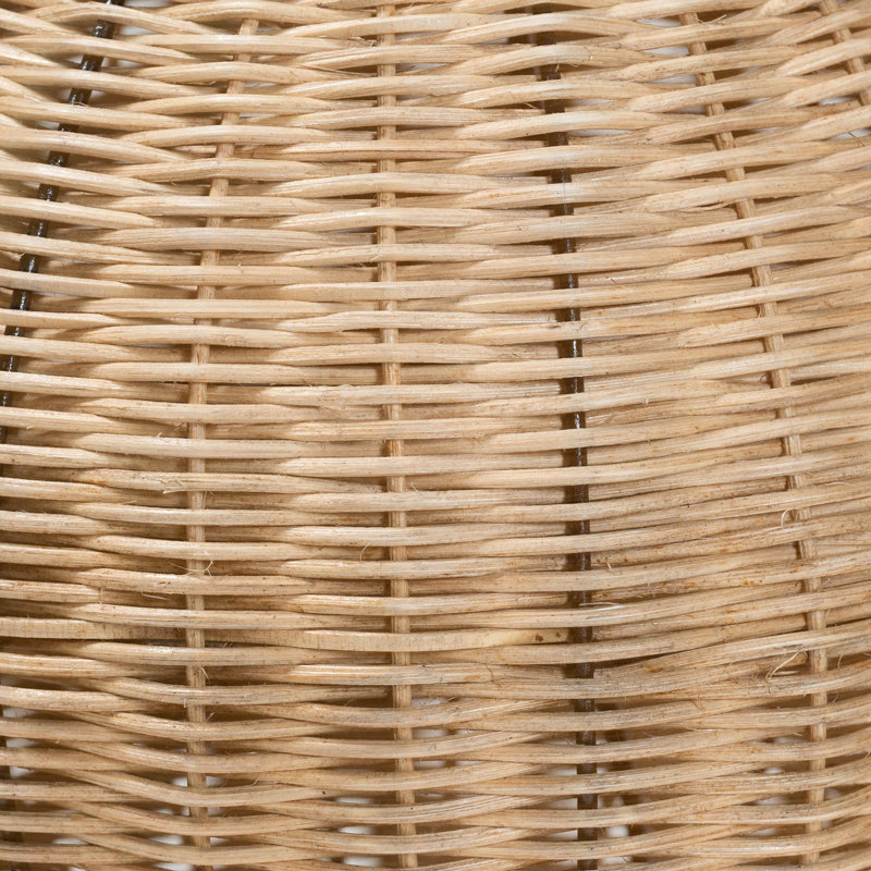 Lampe sur pied Arlette en rotin naturel