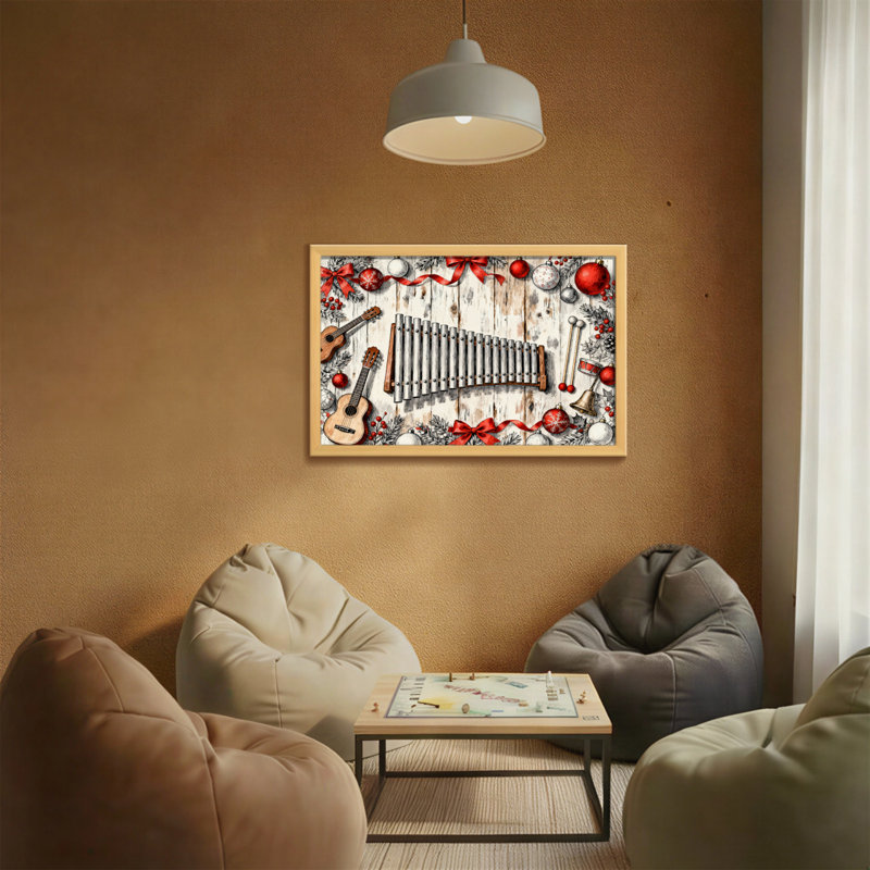Instruments de musique et décorations de Noël