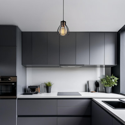 1 - Light Black Unique/Statement Pendant