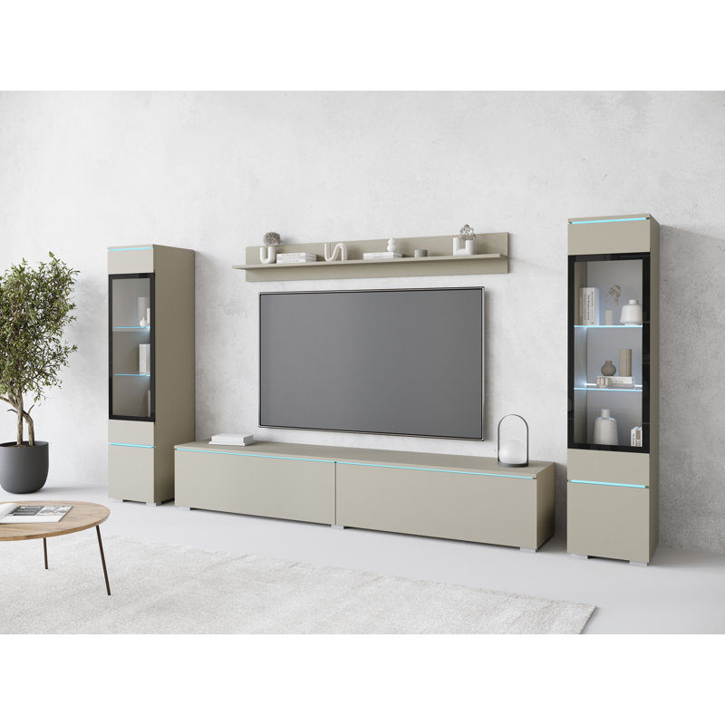Unfinished Entertainment Centre for TVs up to 78", Cashmere