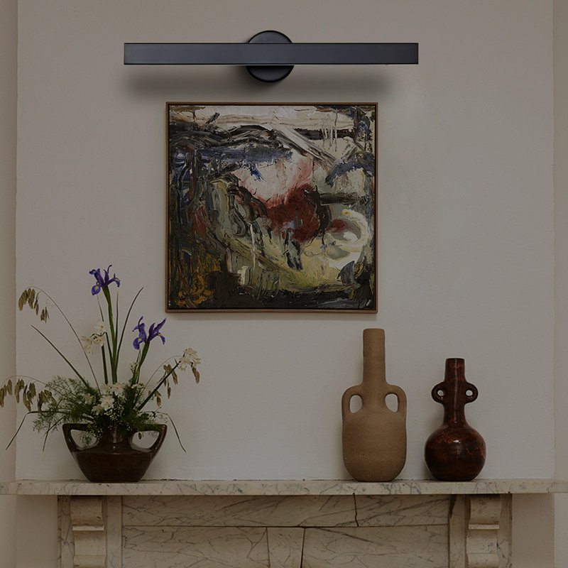 24'' Dimmable LED Wall Mounted Picture Light, Matte Black