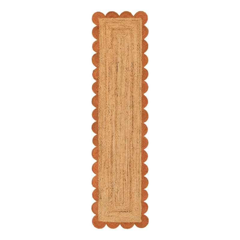 Cosner Hand Braided Area Rug, Runner 2' x 8'