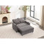 Futon-lit gris foncé pour un espace de vie compact