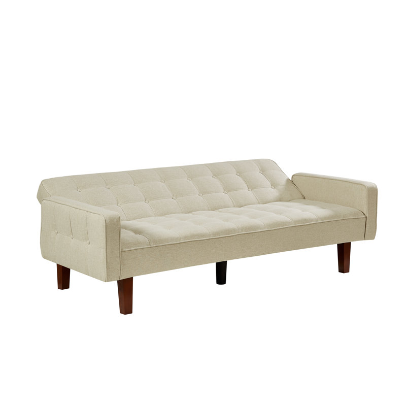Canapé convertible, canapé-lit, canapé inclinable Saracen, Lin beige