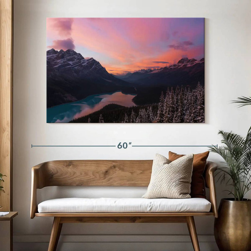 Alvord, paysage pittoresque de montagne de Banff, H 34 po x l 51 po